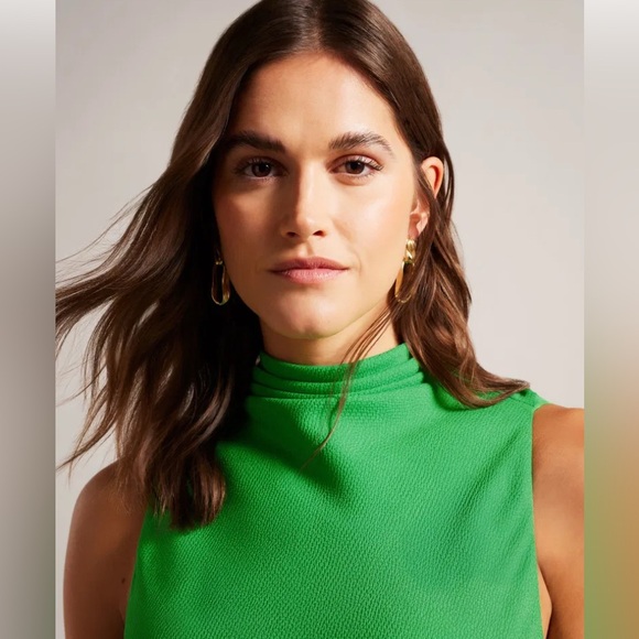 NWT Ted Baker Eleanar Cowl Neck Sleeveless Midi Slip Dress SIZE 2 - Picture 3 of 14